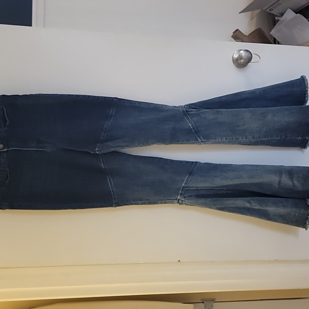 Sunland 17 Flare Bell Bottoms Jeans from Lizzard Thicket Size L
